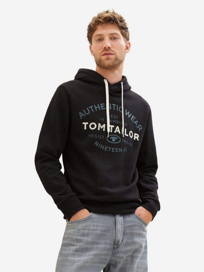 Худі 1038744-29999 Tom Tailor M Чорний 1038744-29999