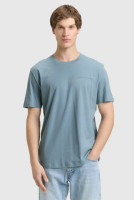 Футболка T-SHIRT SOLID 1050791-30118 Tom Tailor L Блакитний 1050791-30118