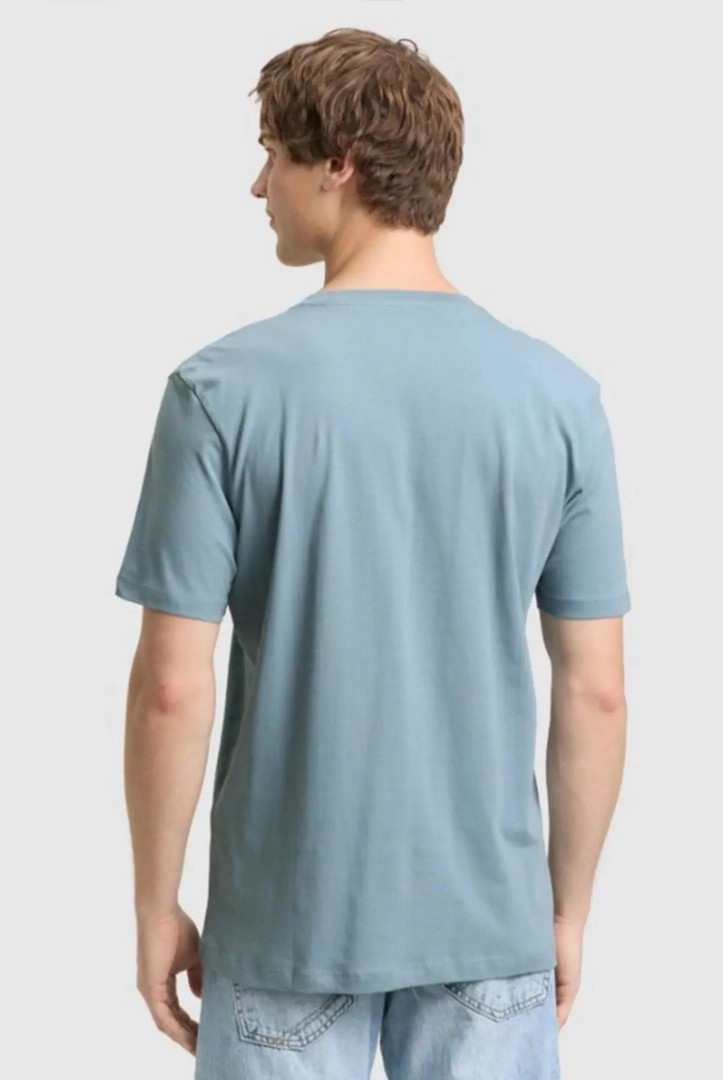 Футболка T-SHIRT SOLID 1050791-30118 Tom Tailor L Блакитний 1050791-30118