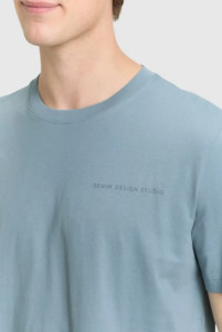 Футболка T-SHIRT SOLID 1050791-30118 Tom Tailor L Блакитний 1050791-30118