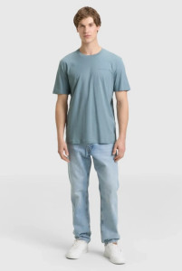 Футболка T-SHIRT SOLID 1050791-30118 Tom Tailor L Блакитний 1050791-30118