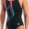 Купальник закритий для жінок Arena GRAPHIC SWIMSUIT SWIM PRO L чорний, блакитний, рожевий Жін 42 010809-580