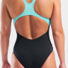 Купальник закритий для жінок Arena GRAPHIC SWIMSUIT SWIM PRO L чорний, блакитний, рожевий Жін 42 010809-580
