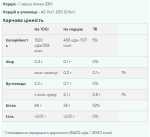 Таблетки Hydrolysed Collagen Protein - 1000g Unflavoured 100-90-1400328-20