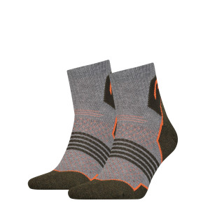 Шкарпетки Head HIKING QUARTER 2PPK  UNISEX сірий, зелений Уні 35-38 781002001-159