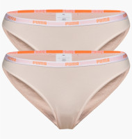 Нижня білизна жіноча Puma Iconic Bikini 2P Beige 573009001-010 L 573009001-010