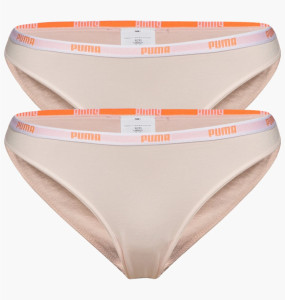 Нижня білизна жіноча Puma Iconic Bikini 2P Beige 573009001-010 L 573009001-010