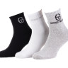 Шкарпетки Sergio Tacchini 3-pack чорний, білий, сірий Жін 36-39 13841244-1