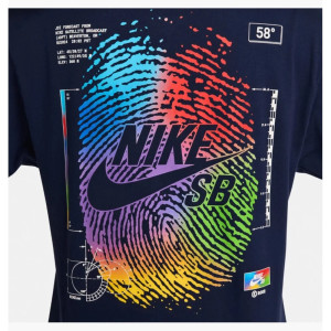 Футболка Nike SB (темно-синя) FV3501-410