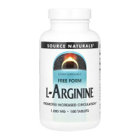 Таблетки Source Naturals L-Arginine 1000 mg - 100 tabs 2023-10-6148