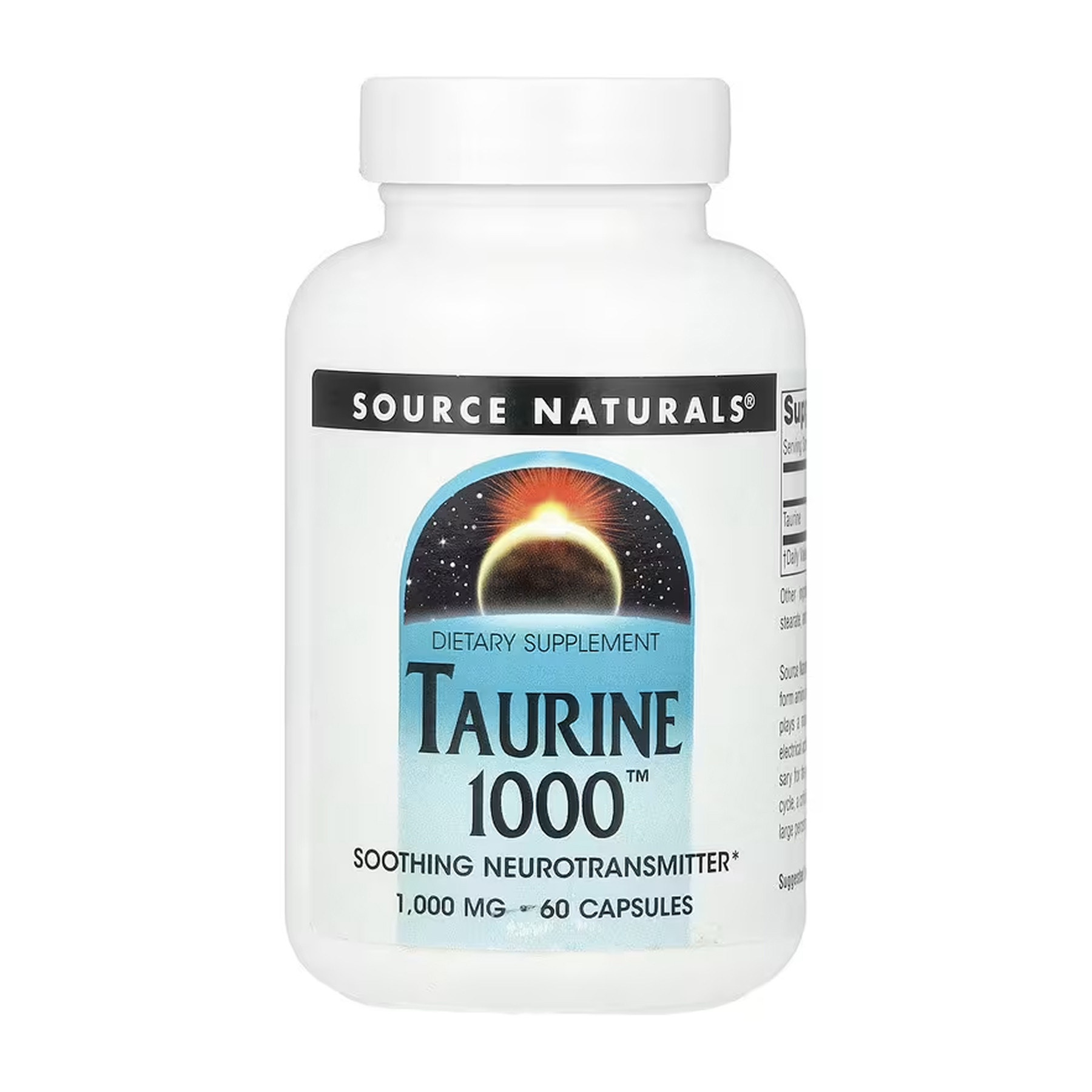 Капсули Source Naturals Taurine 1000™ 1000 mg - 60 caps 2023-10-6152