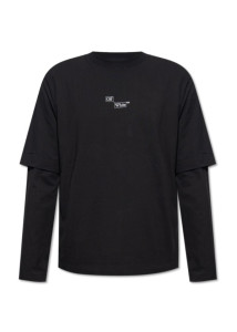 Футболка Black crewneck T-shirt from Off-White OMAB087F23