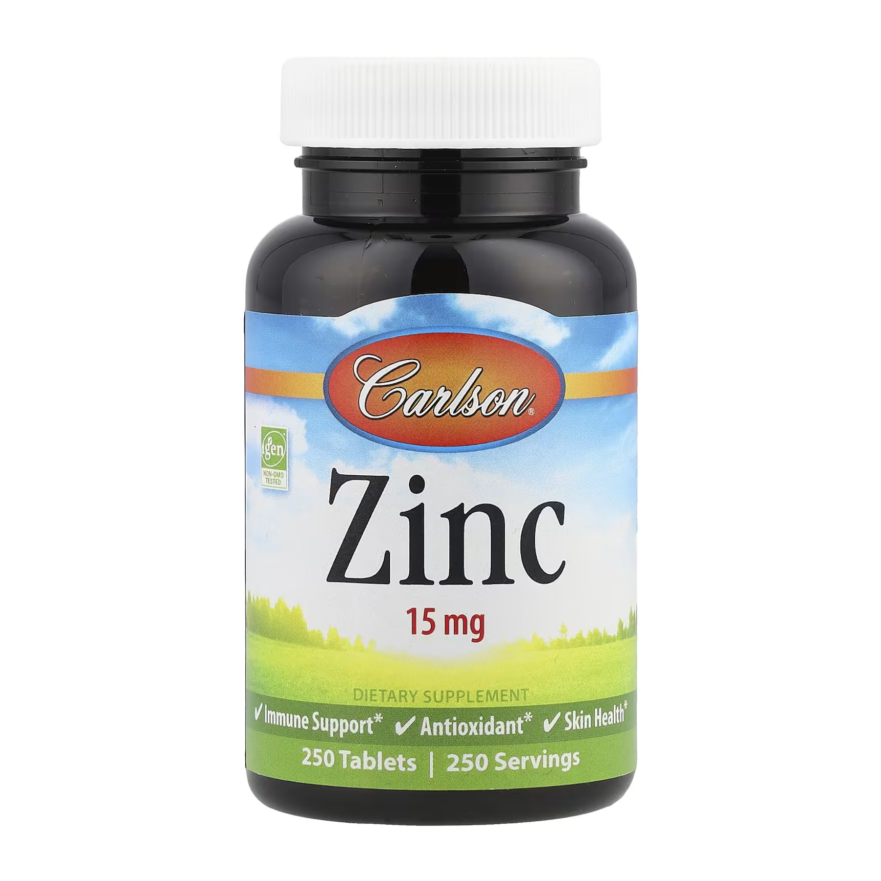 Таблетки Carlson Laboratories Zinc 15mg - 250 tabs 2023-10-4568