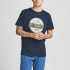 Футболка JORBRADY TEE SS CREW NECK SN 12205503-Navy Blazer-Fit:STD/SOLID Jack&Jones L Темно-синій 12205503-NAVY BLAZER-FIT: