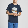 Футболка JORBRADY TEE SS CREW NECK SN 12205503-Navy Blazer-Fit:STD/SOLID Jack&Jones L Темно-синій 12205503-NAVY BLAZER-FIT:
