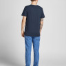 Футболка JORBRADY TEE SS CREW NECK SN 12205503-Navy Blazer-Fit:STD/SOLID Jack&Jones L Темно-синій 12205503-NAVY BLAZER-FIT:
