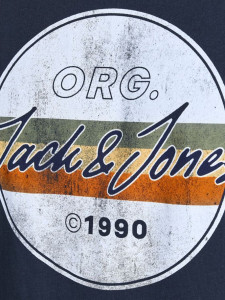 Футболка JORBRADY TEE SS CREW NECK SN 12205503-Navy Blazer-Fit:STD/SOLID Jack&Jones L Темно-синій 12205503-NAVY BLAZER-FIT: