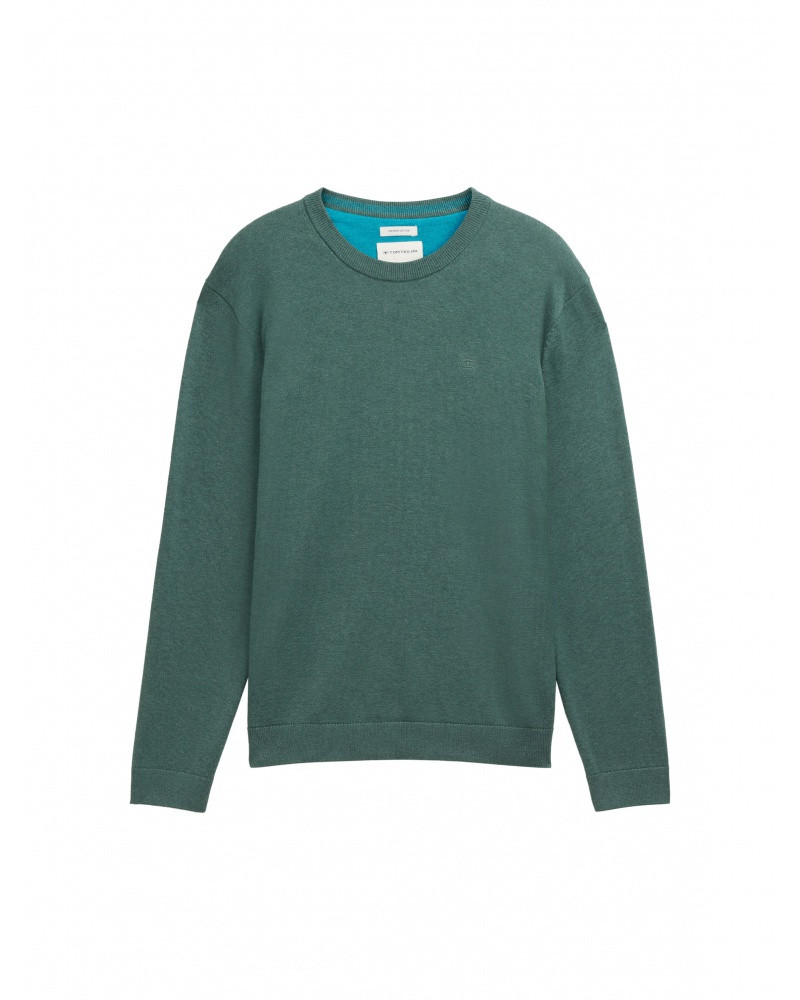 Кофта men's Pullover sweater 1039805-30358 Tom Tailor L Зелений 1039805-30358