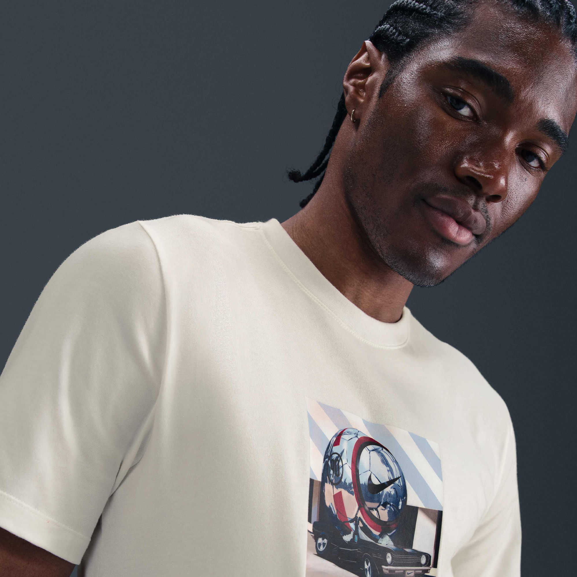 Футболка чоловіча Nike Total 90 Beige HV1709-133