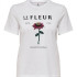 Футболка ONLKITA REG S/S LEFLEUR TOP BOX JRS 15254498-Bright White-Print:FLEUR ONLY XS Білий 15254498-Bright White-Pri