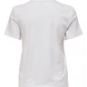 Футболка ONLKITA REG S/S LEFLEUR TOP BOX JRS 15254498-Bright White-Print:FLEUR ONLY XS Білий 15254498-BRIGHT WHITE-PRI