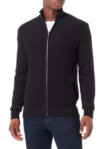 Кардиган basic structured knit jacket 1032303-29999 Tom Tailor L Чорний 1032303-29999