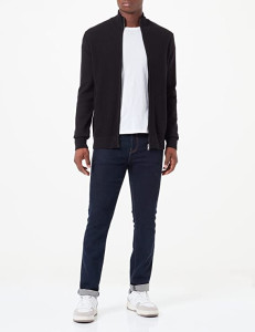 Кардиган basic structured knit jacket 1032303-29999 Tom Tailor L Чорний 1032303-29999