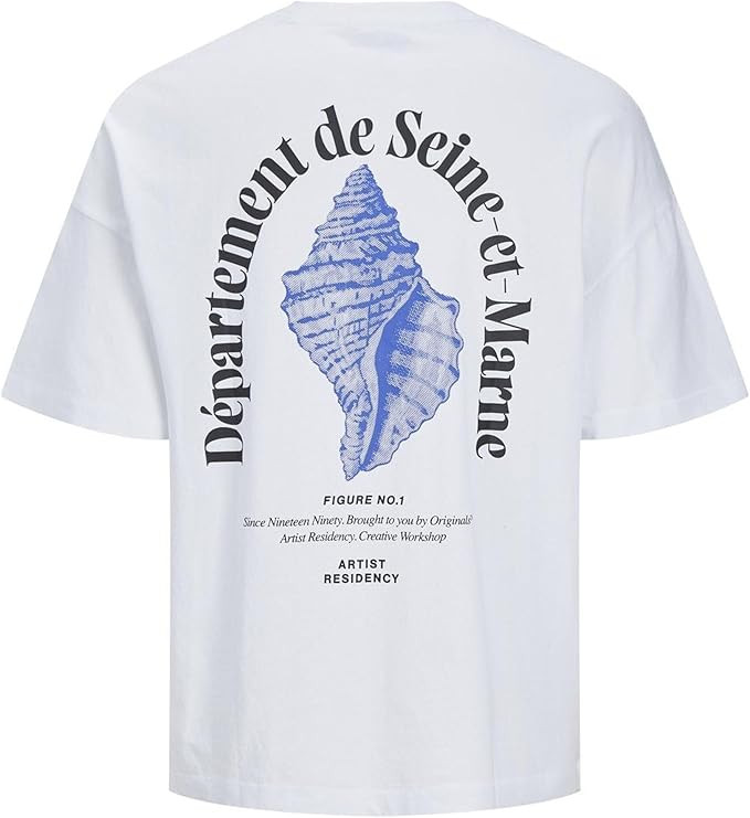 Футболка Jack & Jones JORMILOS TEE SS CREW NECK SN 12256330-BrightWhite