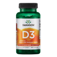 Капсули D-3 High Potency Vitamin 1000iu - 250caps 100-64-9675982-20