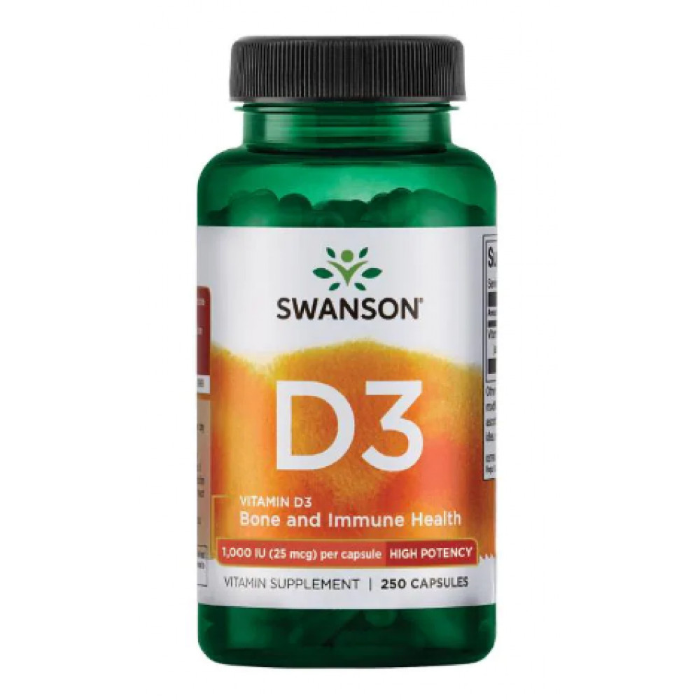 Порошок D-3 High Potency Vitamin 1000iu - 250caps 100-64-9675982-20