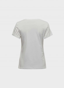 Футболка ONPZEN REG SS TEE 15304117-Cloud Dancer-Print:Los Angeles ONLY L Білий 15304117-CLOUD DANCER-PRI