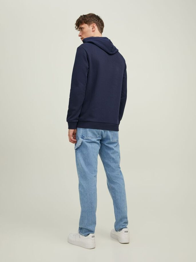 Худі JCOLOGAN SWEAT HOOD AW22 SN 12216327-Navy Blazer Jack&Jones L Темно-синій 12216327-Navy Blazer
