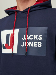 Худі JCOLOGAN SWEAT HOOD AW22 SN 12216327-Navy Blazer Jack&Jones L Темно-синій 12216327-NAVY BLAZER