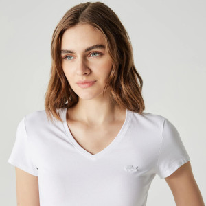 Футболка жіноча Lacoste T-Shirt White TF221414B 34 TF221414B