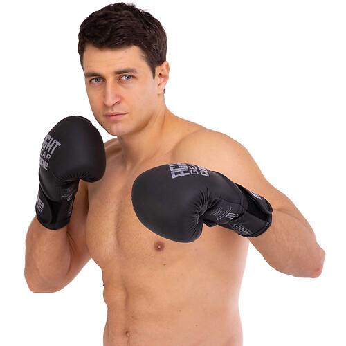 Рукавиці для боксу BO-5259 Zelart 12 Чорний BO-5259