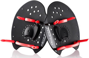 Лопатки для плавання Aqua Speed Skill Paddle 1789 чорний червоний Уні S 15х14см 147-07S