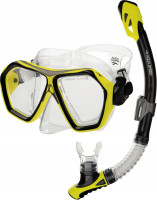 Набір маска і трубка Aqua Speed Blaze + Borneo 60320 жовтий, чорний Уні OSFM 618-18