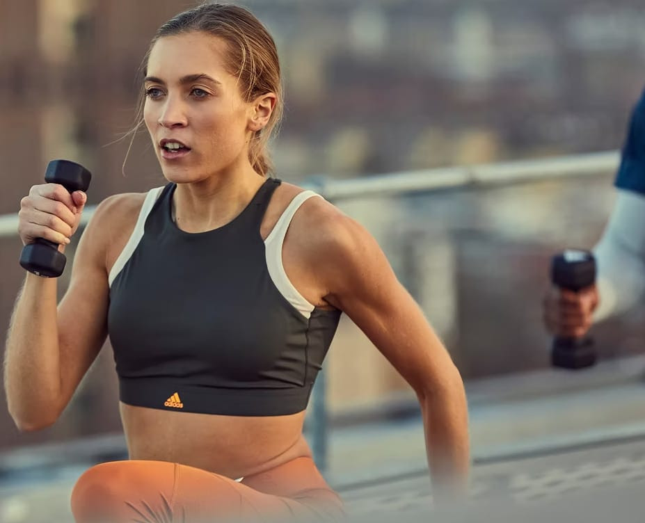 Гантелі Adidas Dumbbells чорний Уні 4 кг ADWT-11404-NL