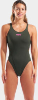 Купальник закритий для жінок Arena TEAM SWIMSUIT SWIM TECH SOLID темно-зелений Жін 40 004763-609