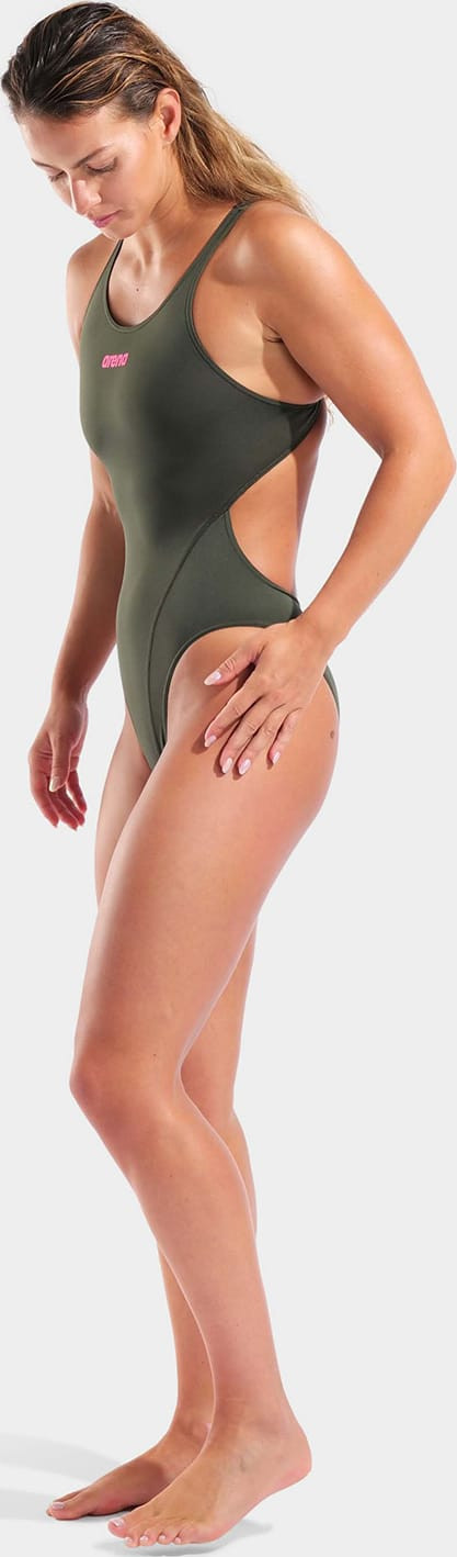 Купальник закритий для жінок Arena TEAM SWIMSUIT SWIM TECH SOLID темно-зелений Жін 40 004763-609