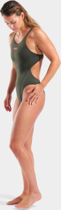 Купальник закритий для жінок Arena TEAM SWIMSUIT SWIM TECH SOLID темно-зелений Жін 40 004763-609