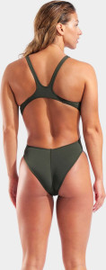 Купальник закритий для жінок Arena TEAM SWIMSUIT SWIM TECH SOLID темно-зелений Жін 40 004763-609
