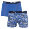 Труси-боксери Puma LOGO AOP BOXER 2P синій, білий Чол L 501003001-010