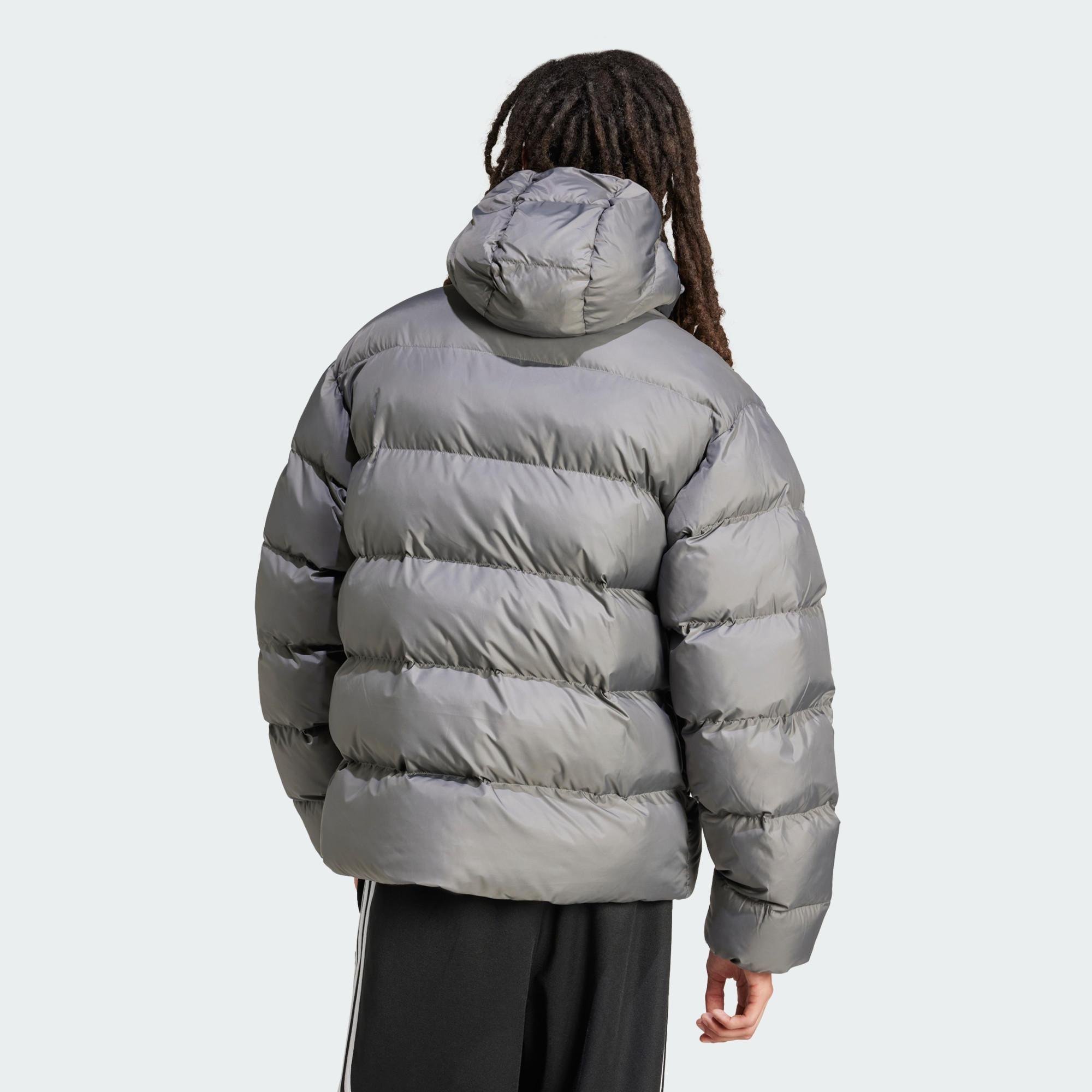 Куртка Adidas Tonal Hooded Puffer Grey IY3398