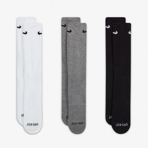 Шкарпетки Nike U NK EVERYDAY PLUS CUSH CREW білий, чорний, сірий Чол 38-42 SX6888-964