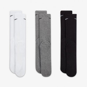 Шкарпетки Nike U NK EVERYDAY PLUS CUSH CREW білий, чорний, сірий Чол 38-42 SX6888-964