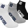 Шкарпетки New York Yankees 3 pk Quarter чорний, білий, сірий Уні 35-38 15100003-1003