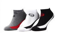 Шкарпетки Sergio Tacchini 3-pack чорний, білий, сірий Уні 39-42 93242541-2