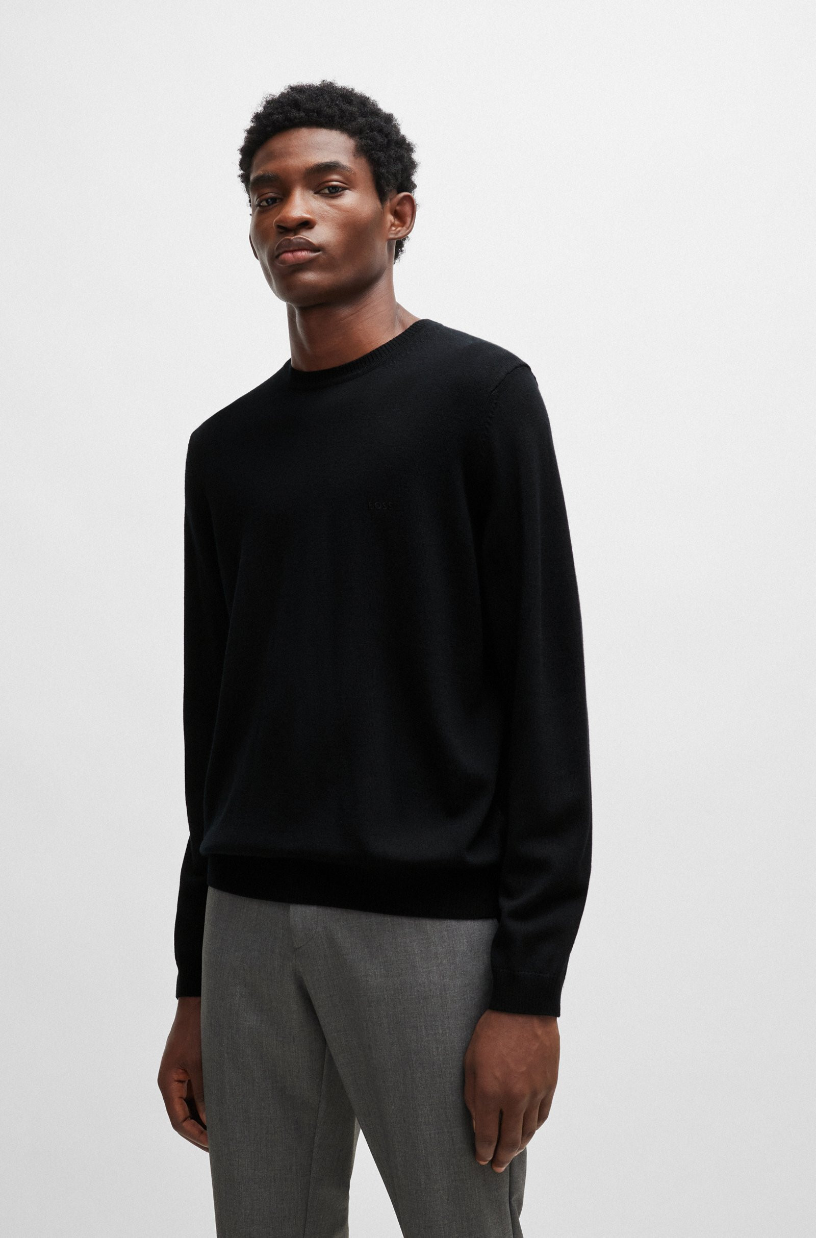 Светр Hugo Boss Bagritte Grey Fine Knit Crew Neck 50298454 001