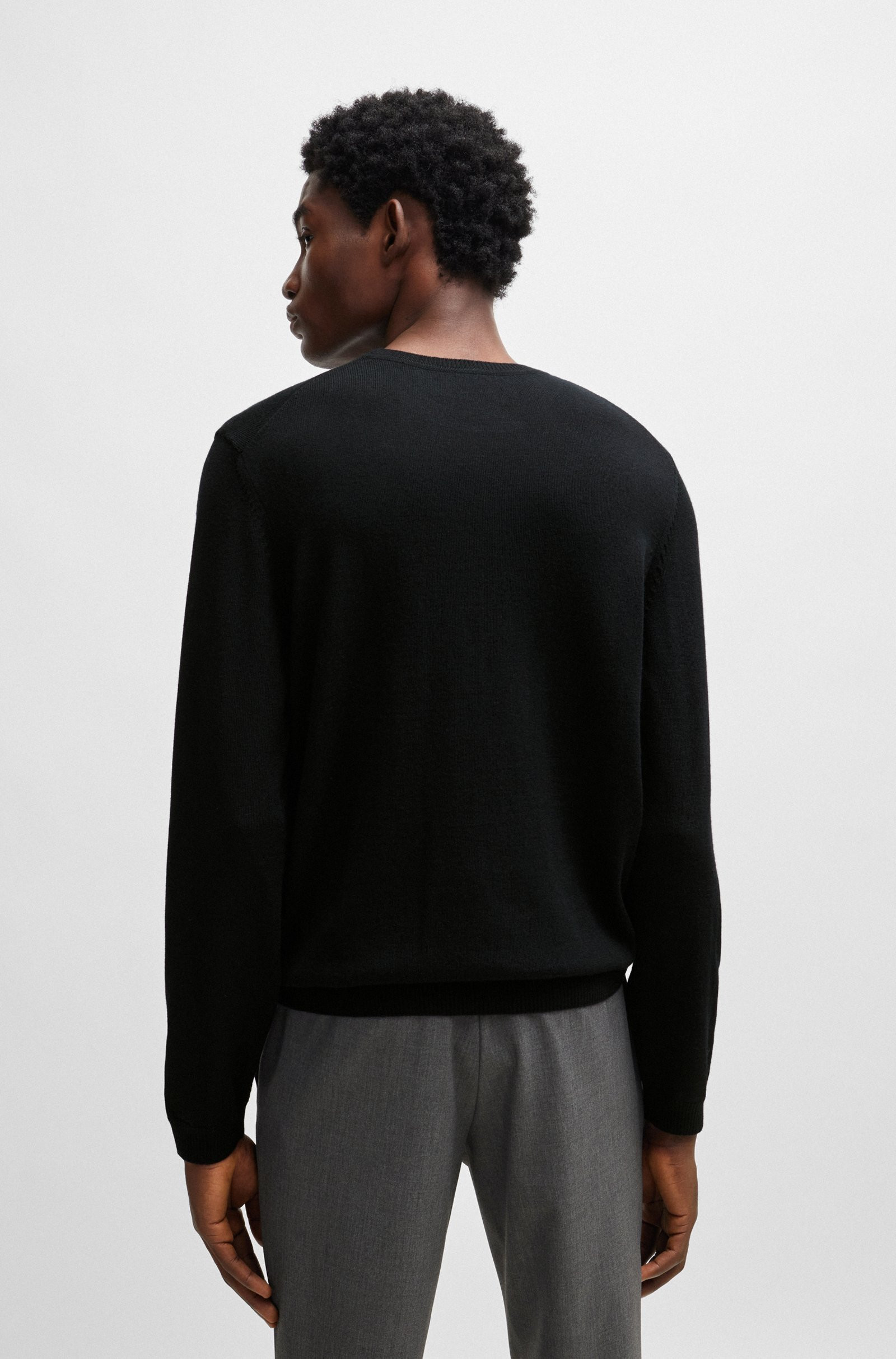 Светр Hugo Boss Bagritte Grey Fine Knit Crew Neck 50298454 001